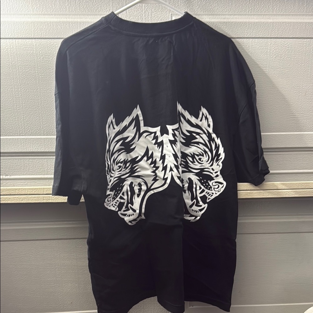 Darc Sport Black and White Short Sleeve Tee with Bold Graphic